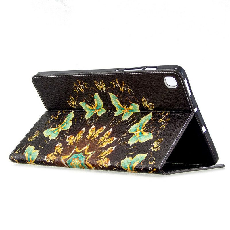 Folio Cover Samsung Galaxy Tab S6 Lite Serie Farfalle