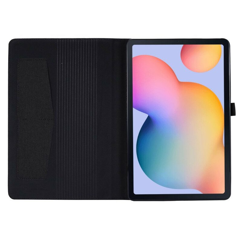 Folio Cover Samsung Galaxy Tab S6 Lite Tessuto