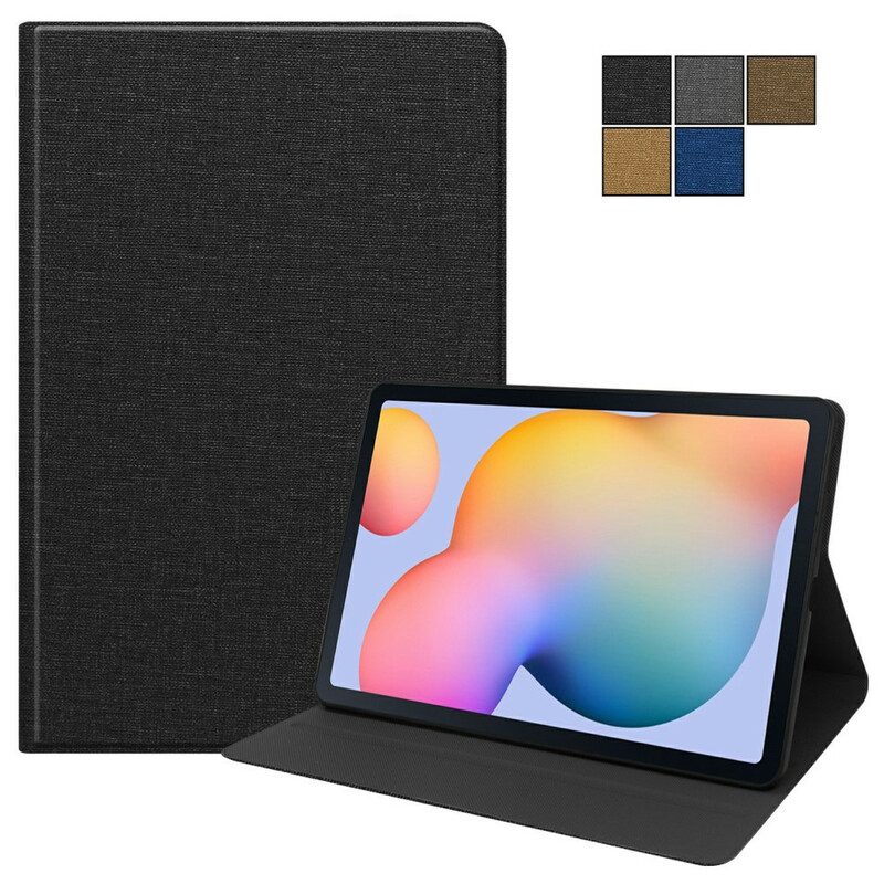 Folio Cover Samsung Galaxy Tab S6 Lite Tessuto