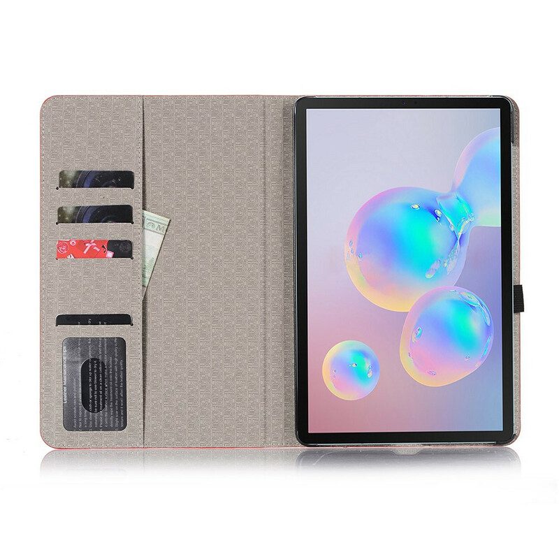 Folio Cover Samsung Galaxy Tab S6 Lite Trama Di Coccodrillo