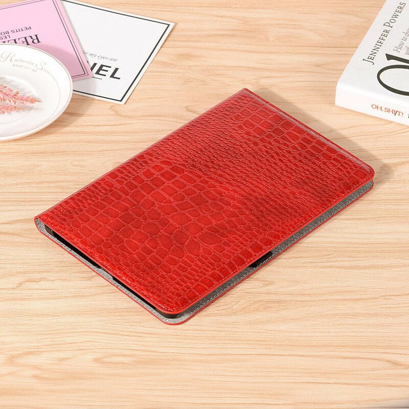 Folio Cover Samsung Galaxy Tab S6 Lite Trama Di Coccodrillo