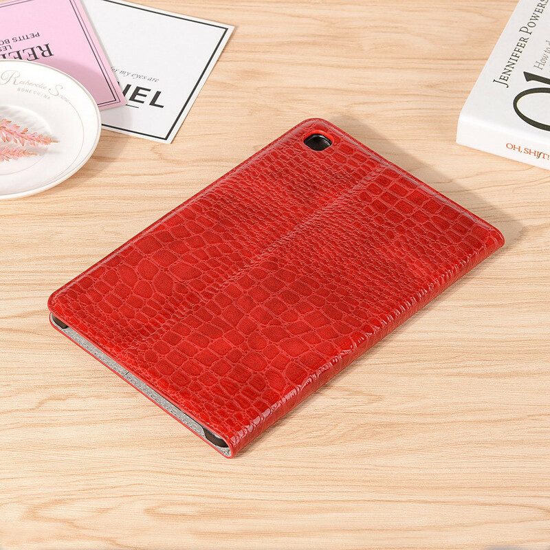 Folio Cover Samsung Galaxy Tab S6 Lite Trama Di Coccodrillo