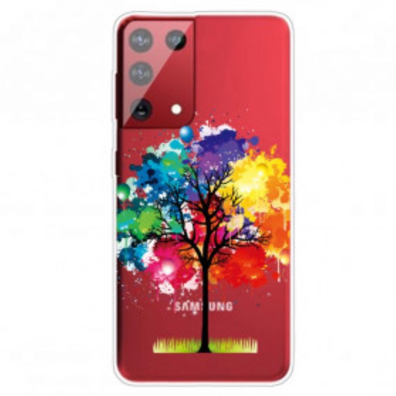 Cover Samsung Galaxy S21 Ultra 5G Albero Dell'acquerello