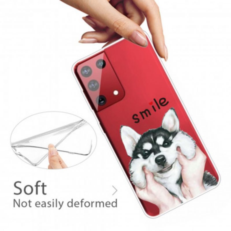 Cover Samsung Galaxy S21 Ultra 5G Cane Sorridente