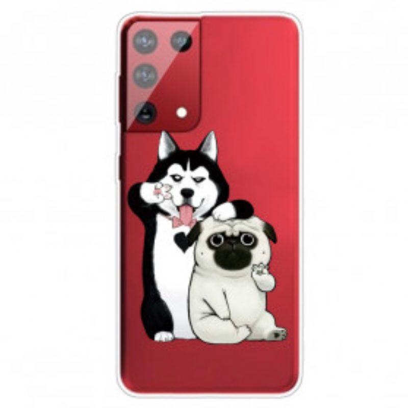 Cover Samsung Galaxy S21 Ultra 5G Cani Divertenti