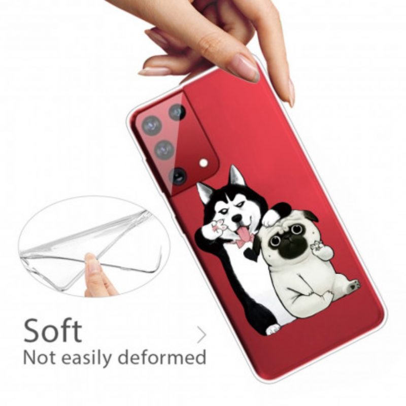 Cover Samsung Galaxy S21 Ultra 5G Cani Divertenti