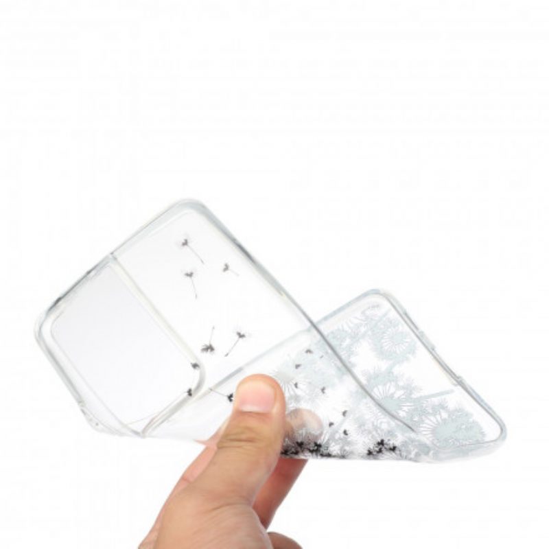 Cover Samsung Galaxy S21 Ultra 5G Denti Di Leone Neri Senza Cuciture