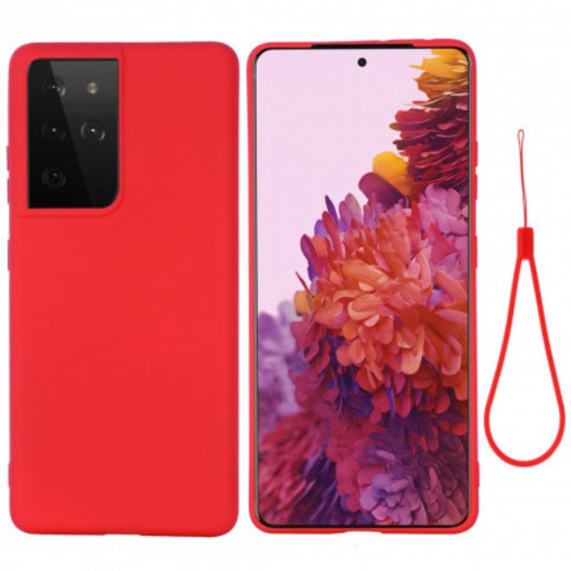 Cover Samsung Galaxy S21 Ultra 5G Design In Silicone Liquido