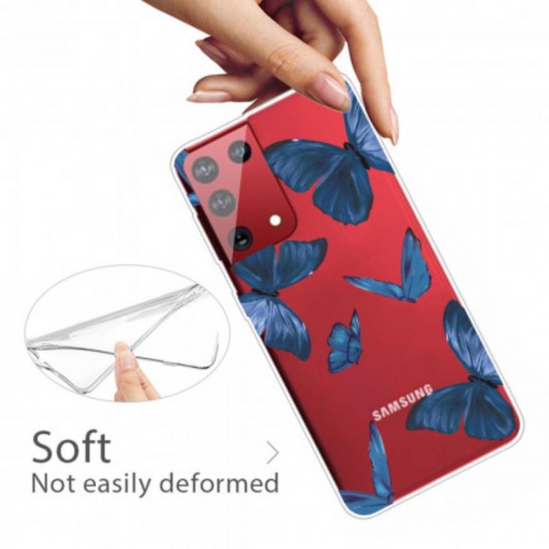 Cover Samsung Galaxy S21 Ultra 5G Farfalle Selvatiche