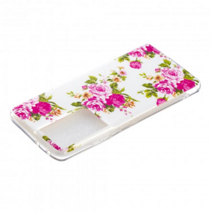 Cover Samsung Galaxy S21 Ultra 5G Fiori Liberty Fluorescenti