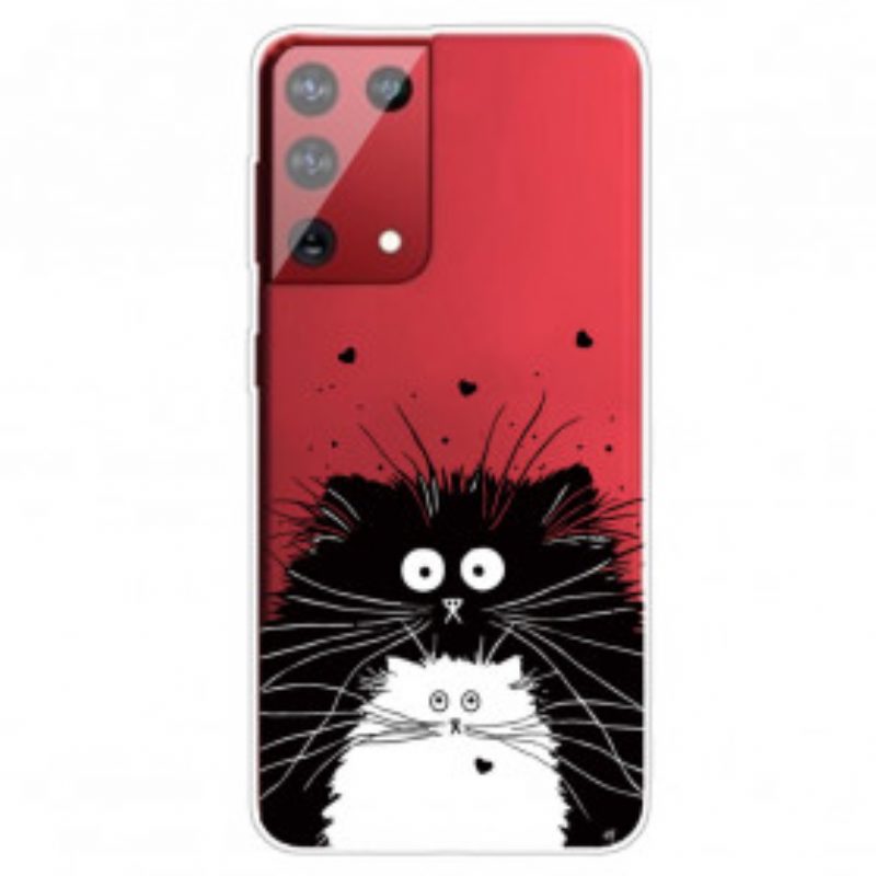 Cover Samsung Galaxy S21 Ultra 5G Guarda I Gatti