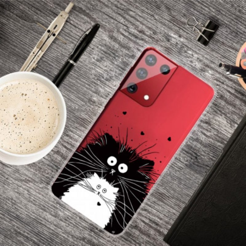 Cover Samsung Galaxy S21 Ultra 5G Guarda I Gatti