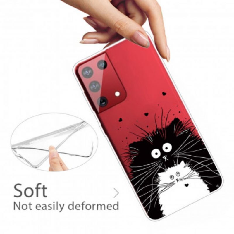 Cover Samsung Galaxy S21 Ultra 5G Guarda I Gatti