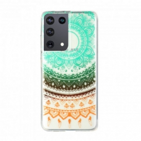 Cover Samsung Galaxy S21 Ultra 5G Mandala Fiore Senza Soluzione Di Continuità