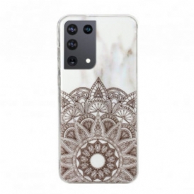 Cover Samsung Galaxy S21 Ultra 5G Mandala Marmorizzato