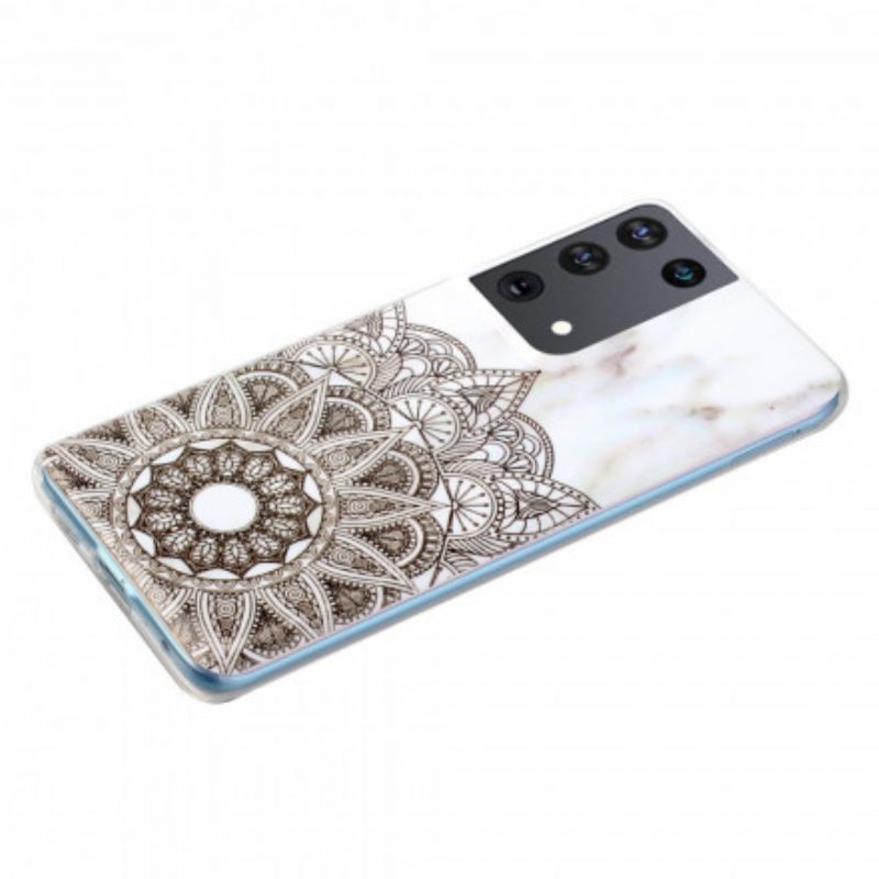 Cover Samsung Galaxy S21 Ultra 5G Mandala Marmorizzato