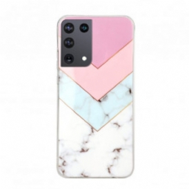 Cover Samsung Galaxy S21 Ultra 5G Marmo Glamour Colorato