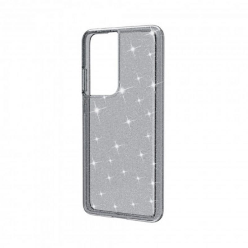 Cover Samsung Galaxy S21 Ultra 5G Paillettes Trasparenti