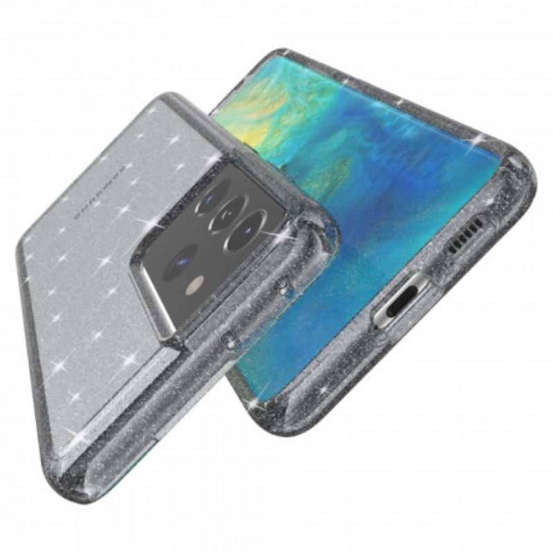 Cover Samsung Galaxy S21 Ultra 5G Paillettes Trasparenti