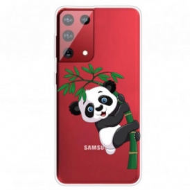 Cover Samsung Galaxy S21 Ultra 5G Panda Su Bambù