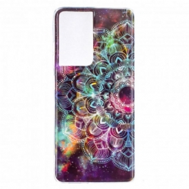 Cover Samsung Galaxy S21 Ultra 5G Serie Floreale Fluorescente