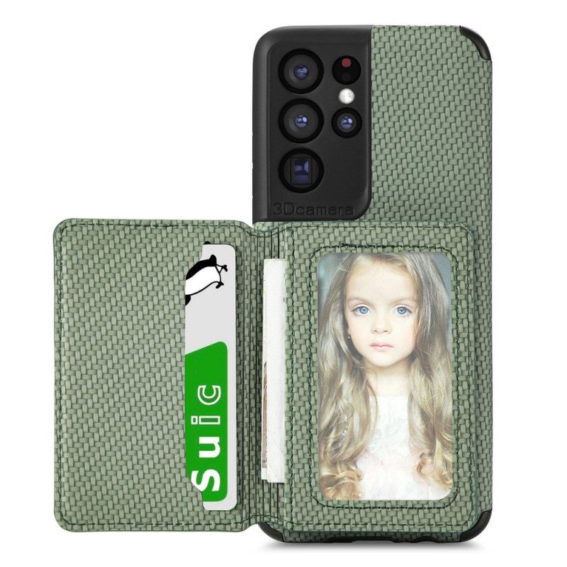 Cover Samsung Galaxy S21 Ultra 5G Staffa Porta Carte Rfid