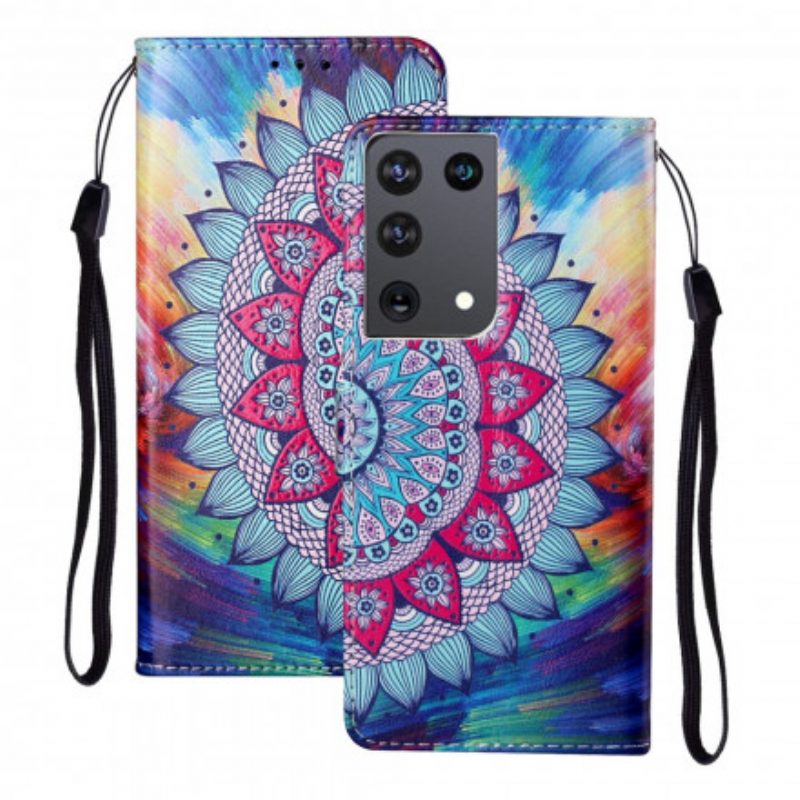 Custodia A Portafoglio Samsung Galaxy S21 Ultra 5G Re Mandala