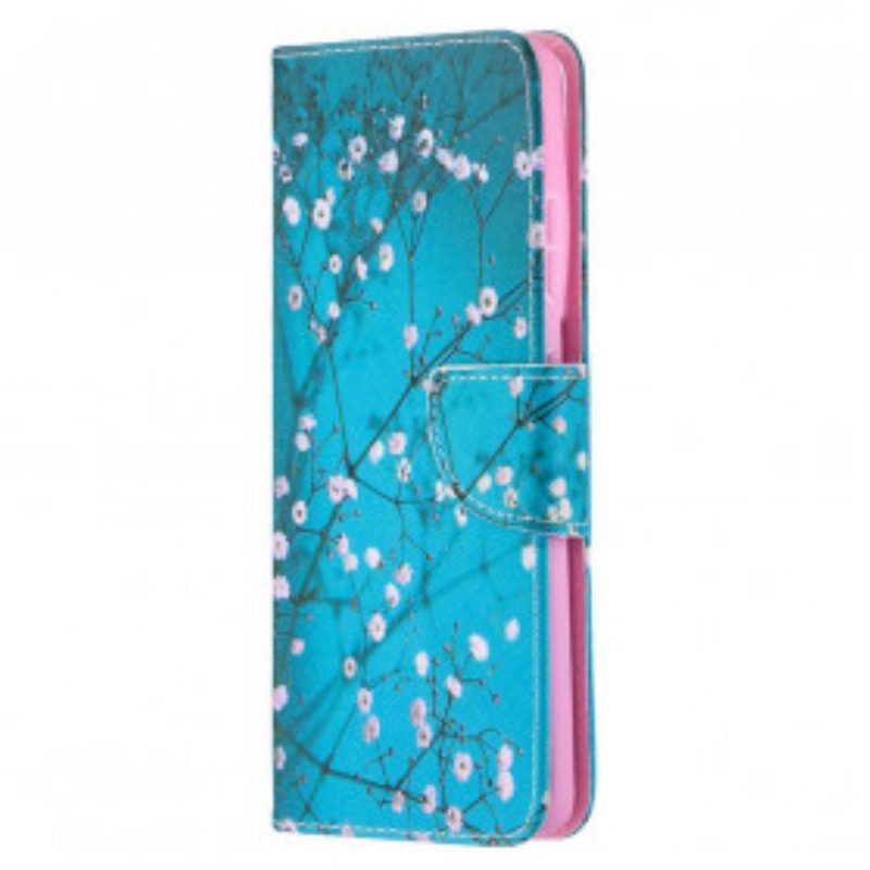 Custodia in pelle Samsung Galaxy S21 Ultra 5G Albero In Fiore