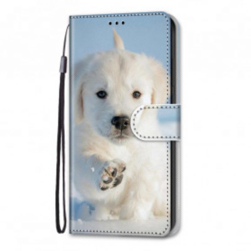 Custodia in pelle Samsung Galaxy S21 Ultra 5G Cane Carino