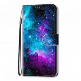 Custodia in pelle Samsung Galaxy S21 Ultra 5G Cielo Cosmico