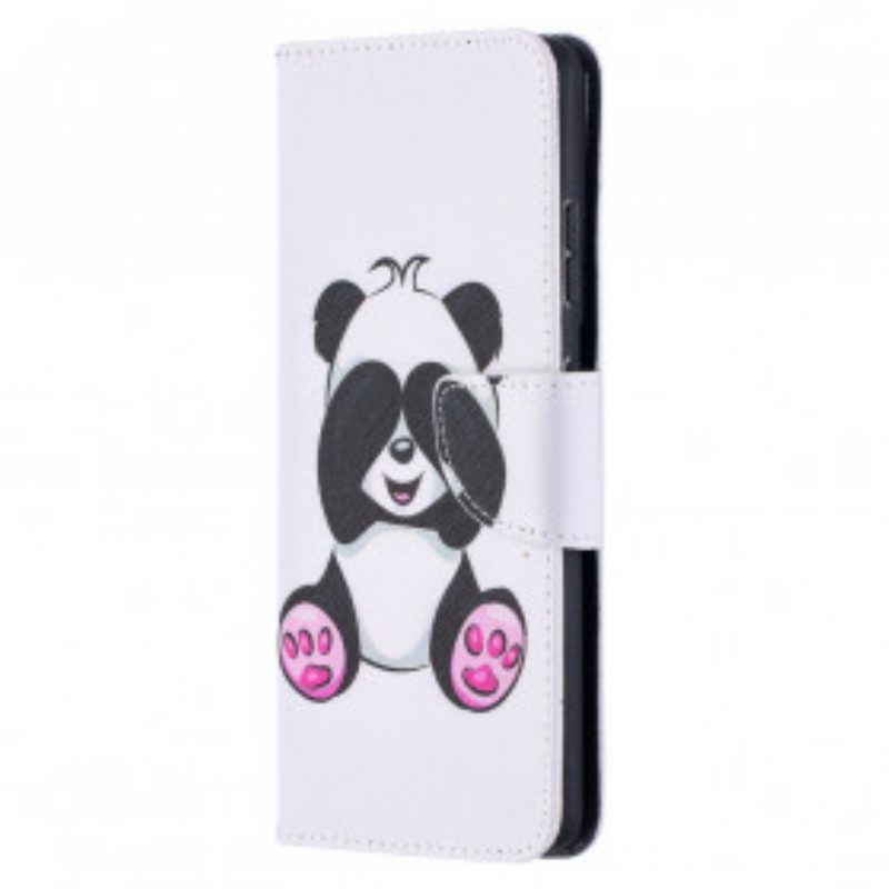 Custodia in pelle Samsung Galaxy S21 Ultra 5G Divertimento Panda