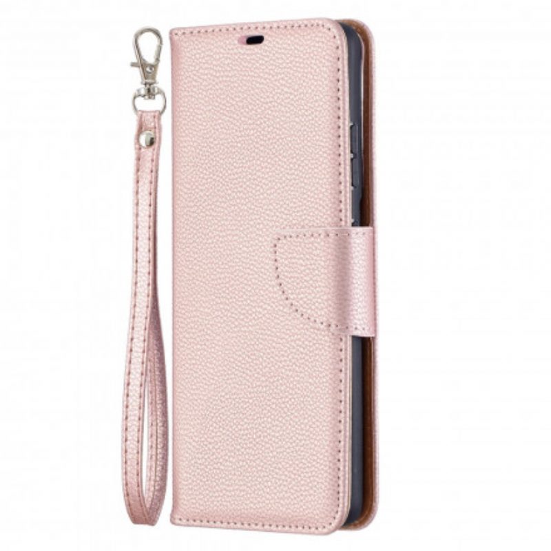 Custodia in pelle Samsung Galaxy S21 Ultra 5G Folio Cover Litchi Rabat Obliquo