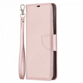 Custodia in pelle Samsung Galaxy S21 Ultra 5G Folio Cover Litchi Rabat Obliquo