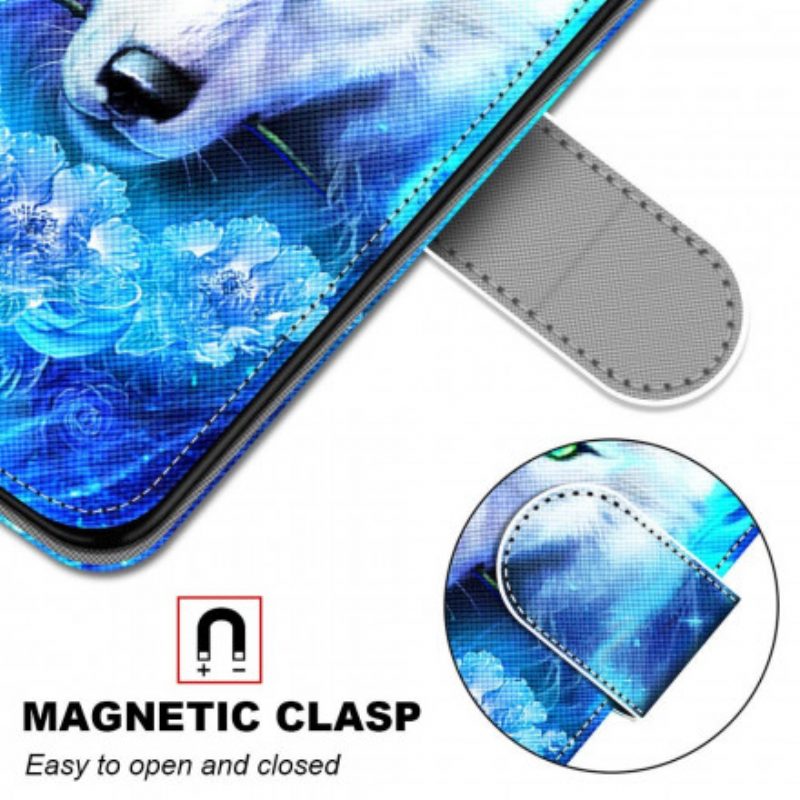 Custodia in pelle Samsung Galaxy S21 Ultra 5G Lupo Magico