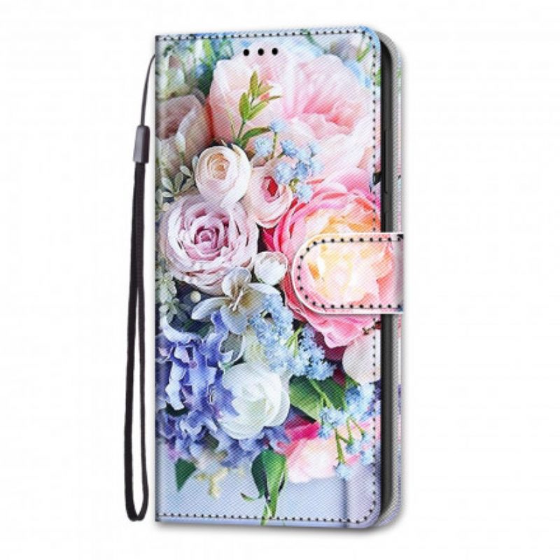 Custodia in pelle Samsung Galaxy S21 Ultra 5G Meraviglia Floreale