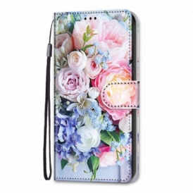 Custodia in pelle Samsung Galaxy S21 Ultra 5G Meraviglia Floreale