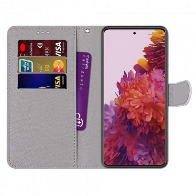 Custodia in pelle Samsung Galaxy S21 Ultra 5G Meraviglia Floreale