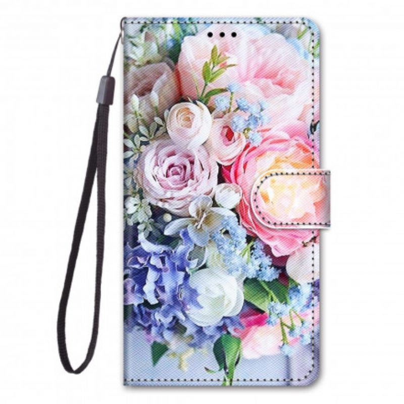 Custodia in pelle Samsung Galaxy S21 Ultra 5G Meraviglia Floreale