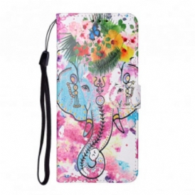 Custodia in pelle Samsung Galaxy S21 Ultra 5G Re Elefante