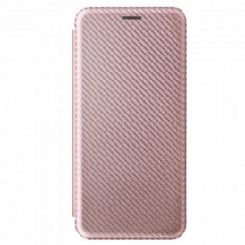 Folio Cover Samsung Galaxy S21 Ultra 5G Custodia in pelle Fibra Di Carbonio