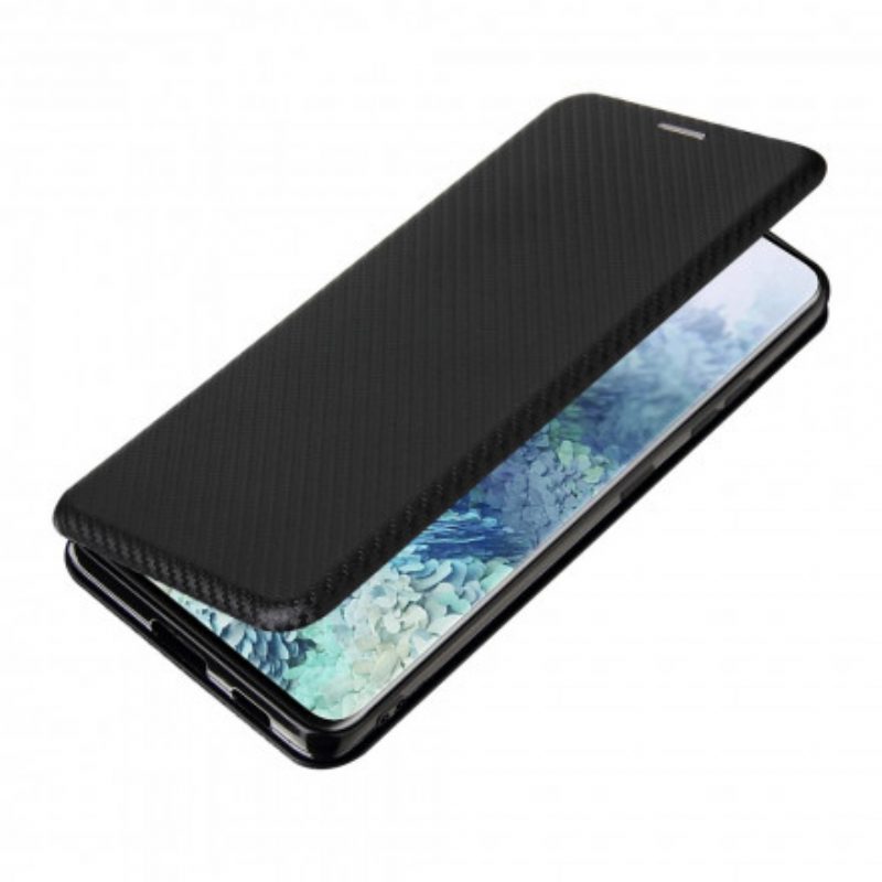 Folio Cover Samsung Galaxy S21 Ultra 5G Custodia in pelle Fibra Di Carbonio