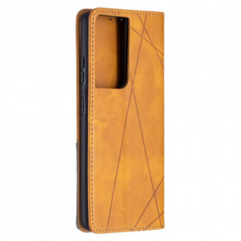 Folio Cover Samsung Galaxy S21 Ultra 5G Custodia in pelle Stile D'artista