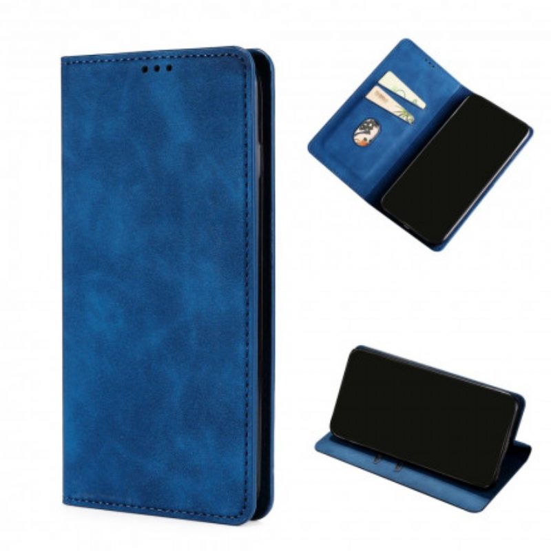 Folio Cover Samsung Galaxy S21 Ultra 5G Custodia in pelle Tocco Di Pelle