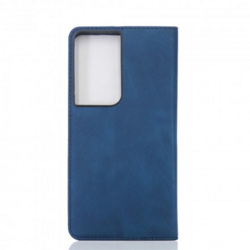 Folio Cover Samsung Galaxy S21 Ultra 5G Custodia in pelle Tocco Di Pelle