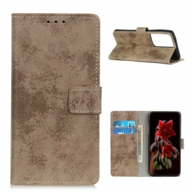 Folio Cover Samsung Galaxy S21 Ultra 5G Ecopelle Vintage