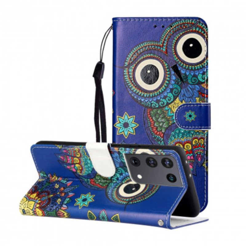 Folio Cover Samsung Galaxy S21 Ultra 5G Gufo In Mandala