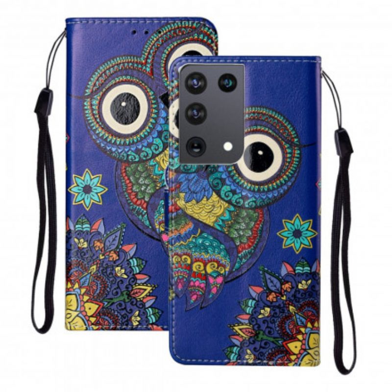 Folio Cover Samsung Galaxy S21 Ultra 5G Gufo In Mandala