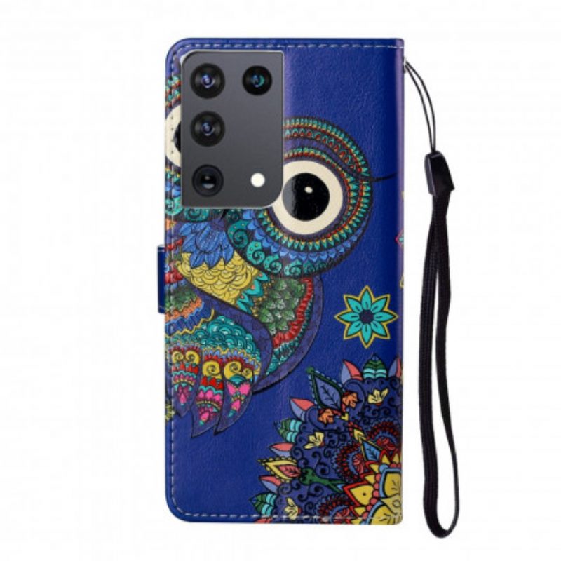 Folio Cover Samsung Galaxy S21 Ultra 5G Gufo In Mandala