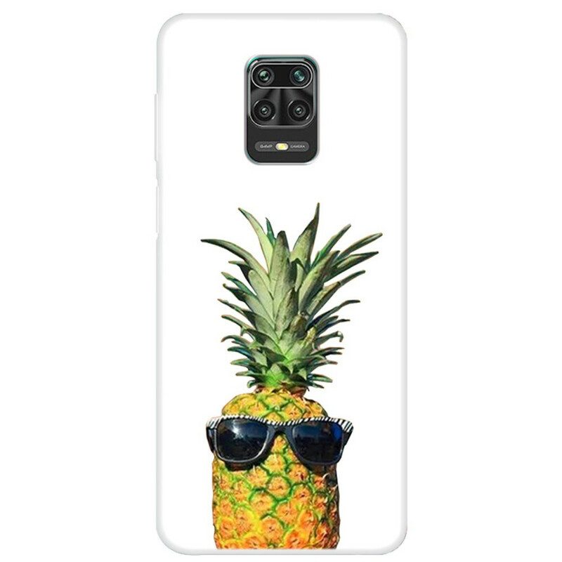 Cover Xiaomi Redmi Note 9S / 9 Pro Ananas Con Gli Occhiali