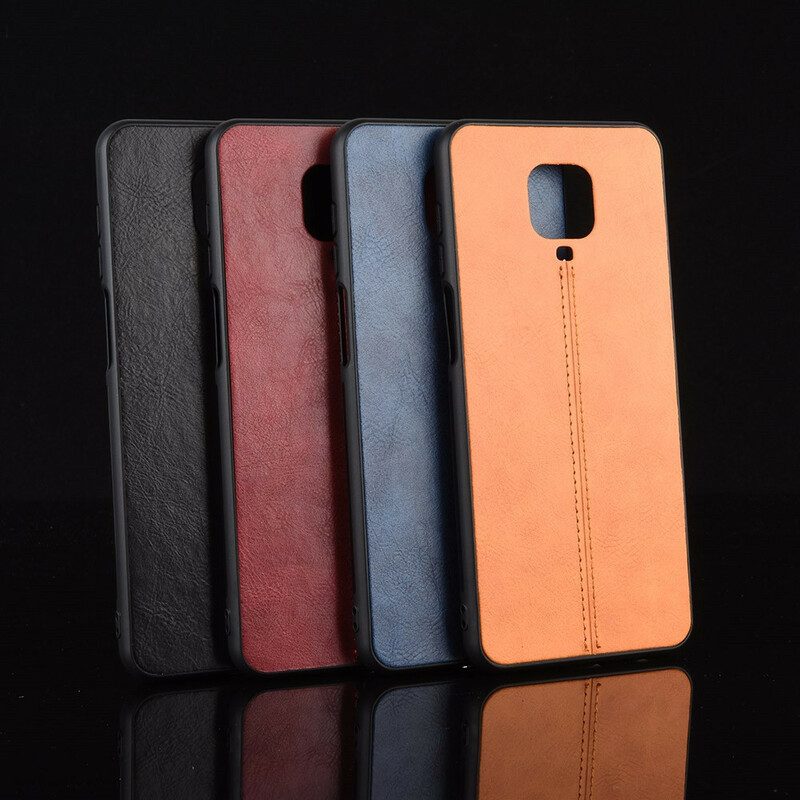 Cover Xiaomi Redmi Note 9S / 9 Pro Effetto Pelle Couture